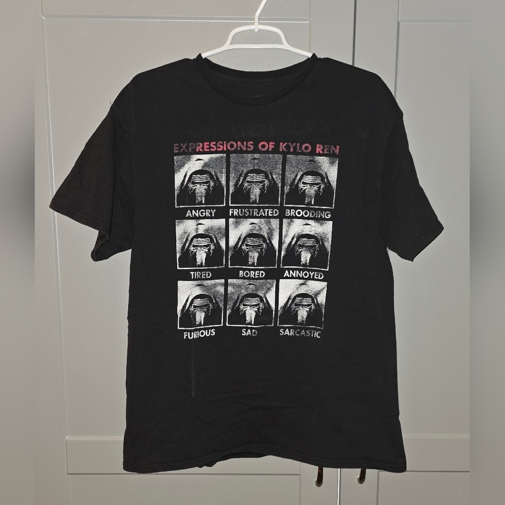 Star Wars Kylo Ren T-shirt ~ Black ~ Adult Large